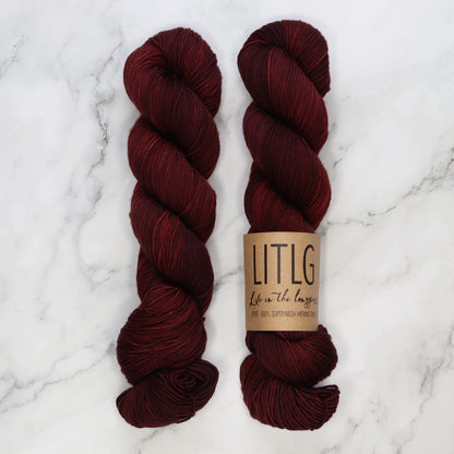 Life in the Long Grass Sport Merino in colourway Baroque – 5ply weight merino yarn