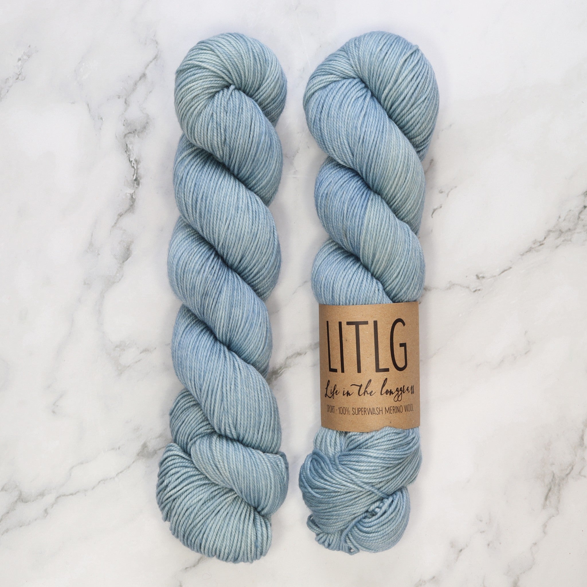 Life in the Long Grass Sport Merino in colourway Drift – 5ply weight merino yarn