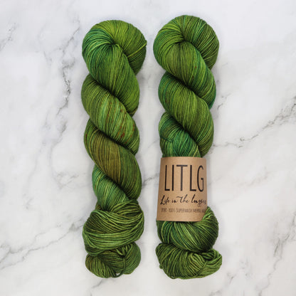 Life in the Long Grass Sport Merino in colourway Hillside – 5ply weight merino yarn