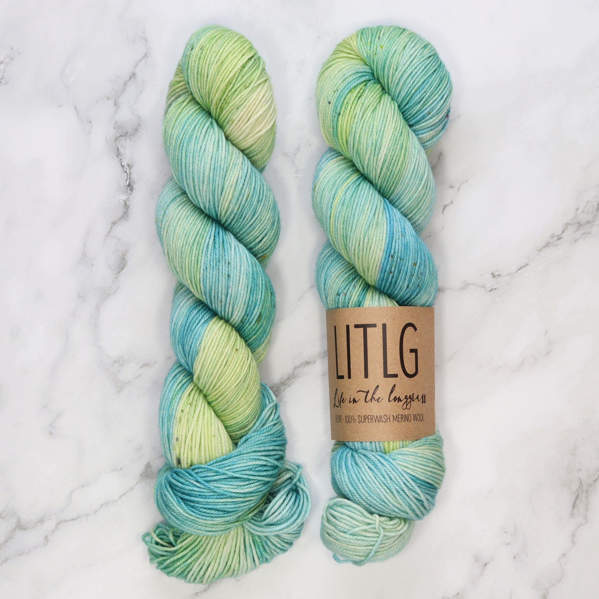 Life in the Long Grass Sport Merino in colourway Riverrock – 5ply weight merino yarn