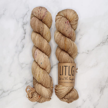 Life in the Long Grass Sport Merino in colourway Seedhead – 5ply weight merino yarn