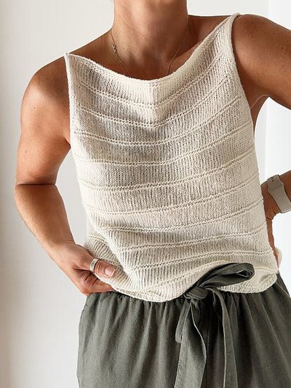 Leela Top by Caidree – the knitted top, worn