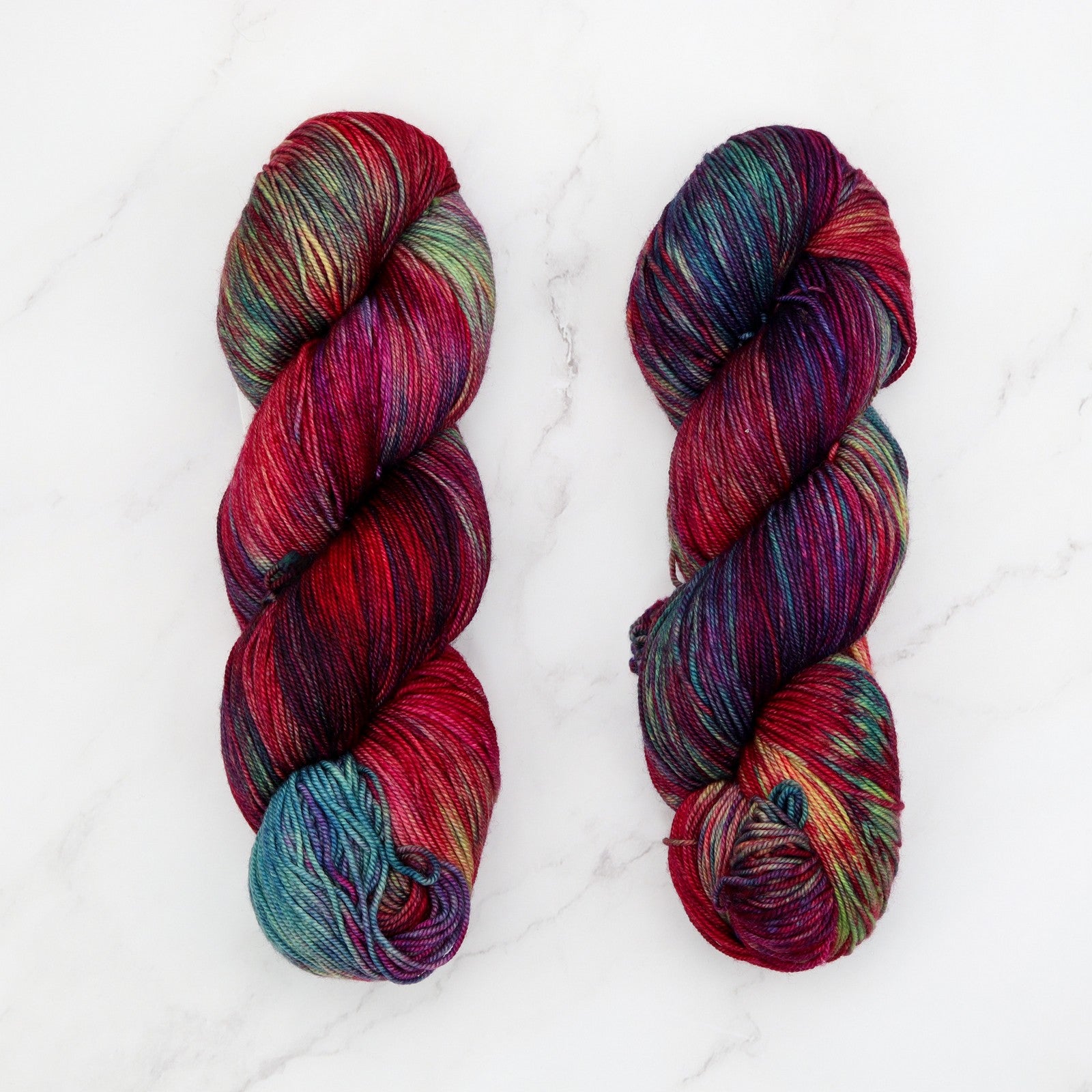 Malabrigo Sock in colourway Aniversario – 4ply weight merino yarn