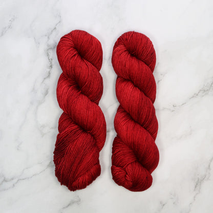 Malabrigo Sock in colourway Cereza – 4ply weight merino yarn