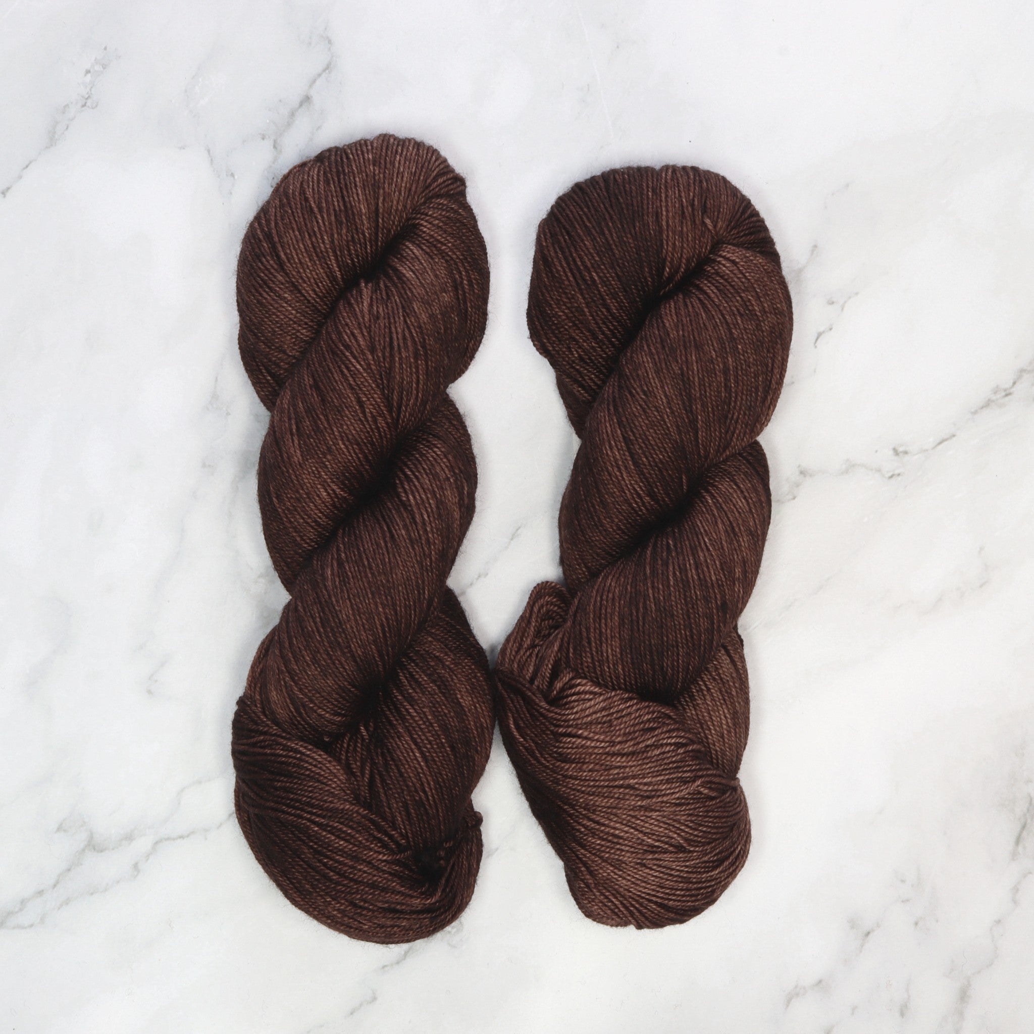 Malabrigo Sock in colourway Chocolate Armargo – 4ply weight merino yarn