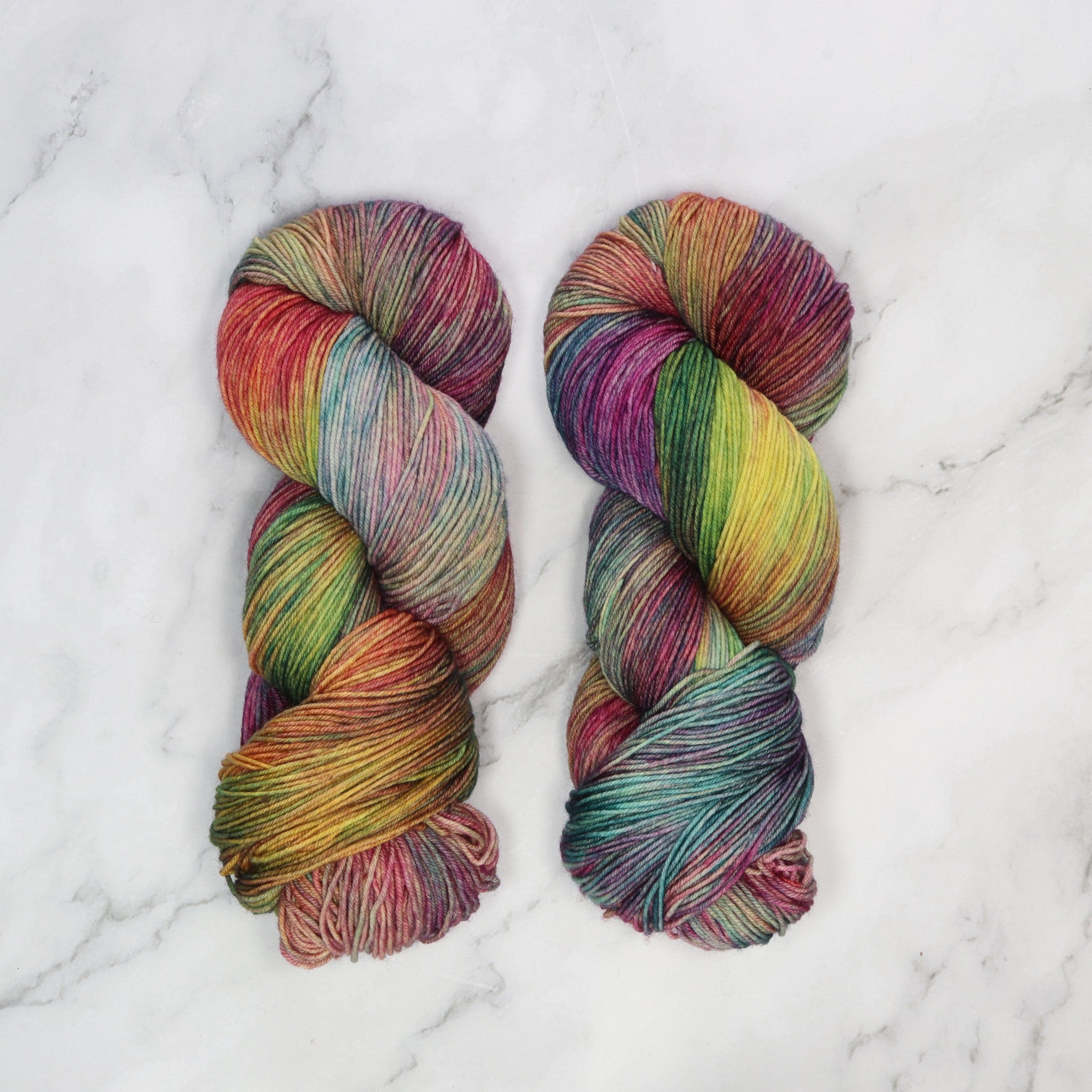 Malabrigo Ultimate Sock in colourway Arco Iris – 4ply weight merino, nylon yarn