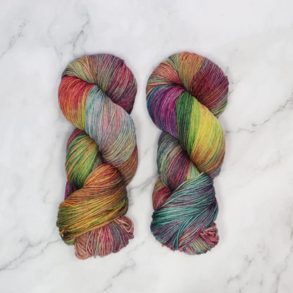 Malabrigo Ultimate Sock in colourway Arco Iris – 4ply weight merino, nylon yarn
