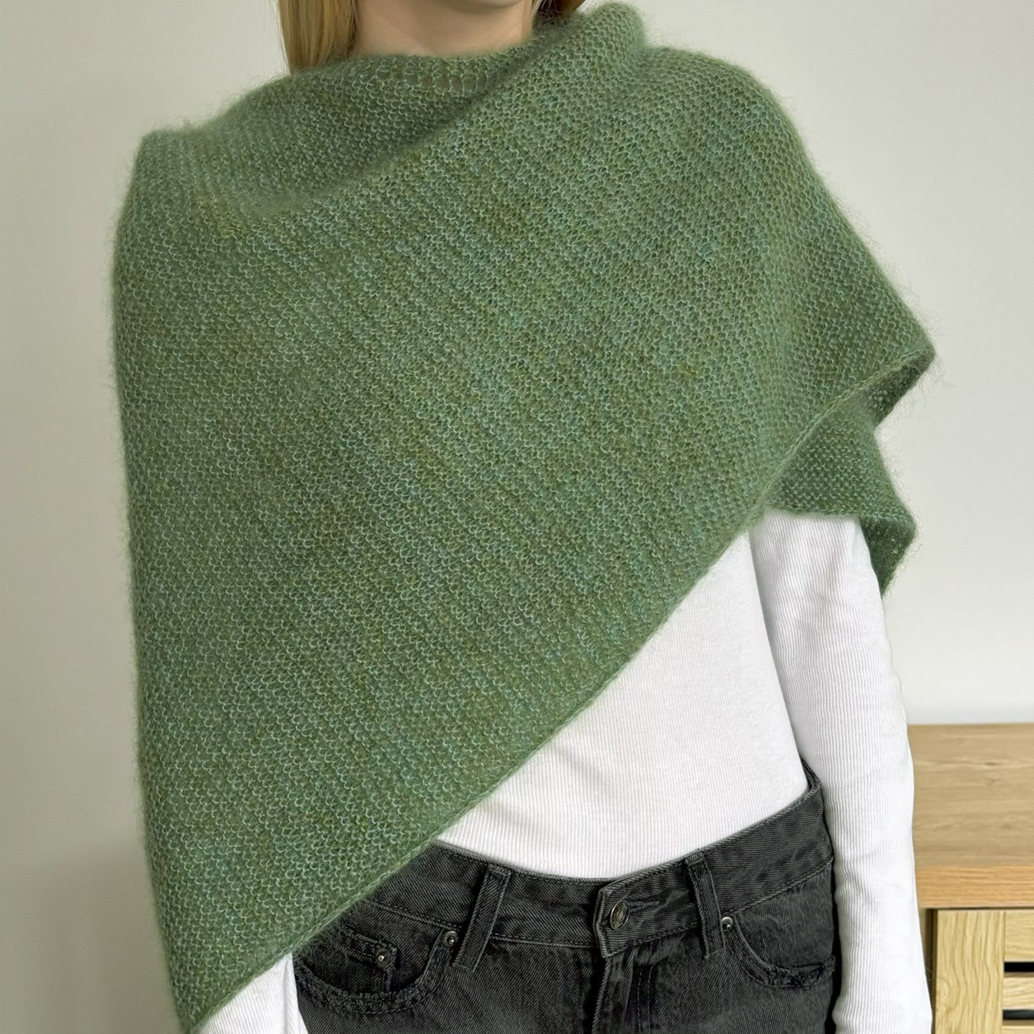 N1803 Fireside Wrap in Pacific Lace knitting pattern by Naturally