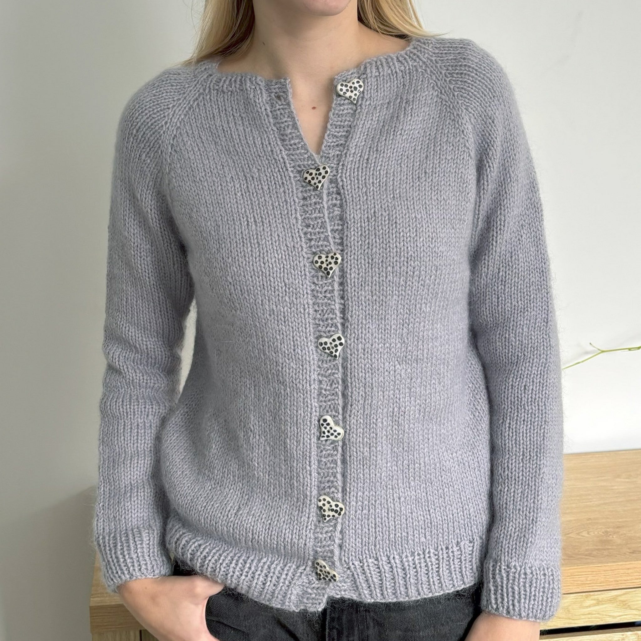 N1804 Simple Top Down Cardigan knitting pattern by Naturally