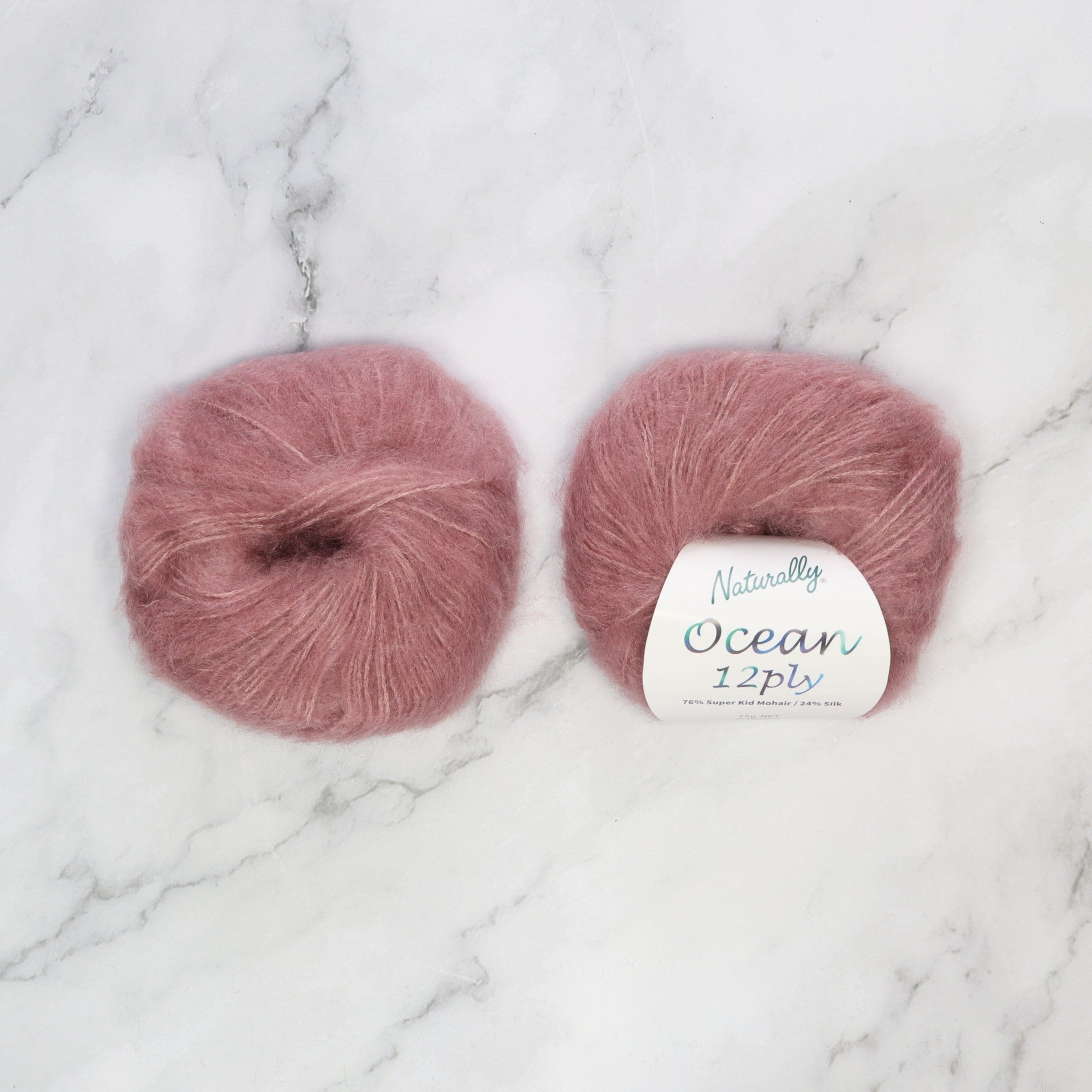 Naturally Yarns Ocean 12ply in colourway Russet – 12ply weight mohair, silk yarn