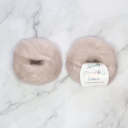 Naturally Yarns Pacific Lace in colourway Taupe – 2ply weight mohair, silk yarn