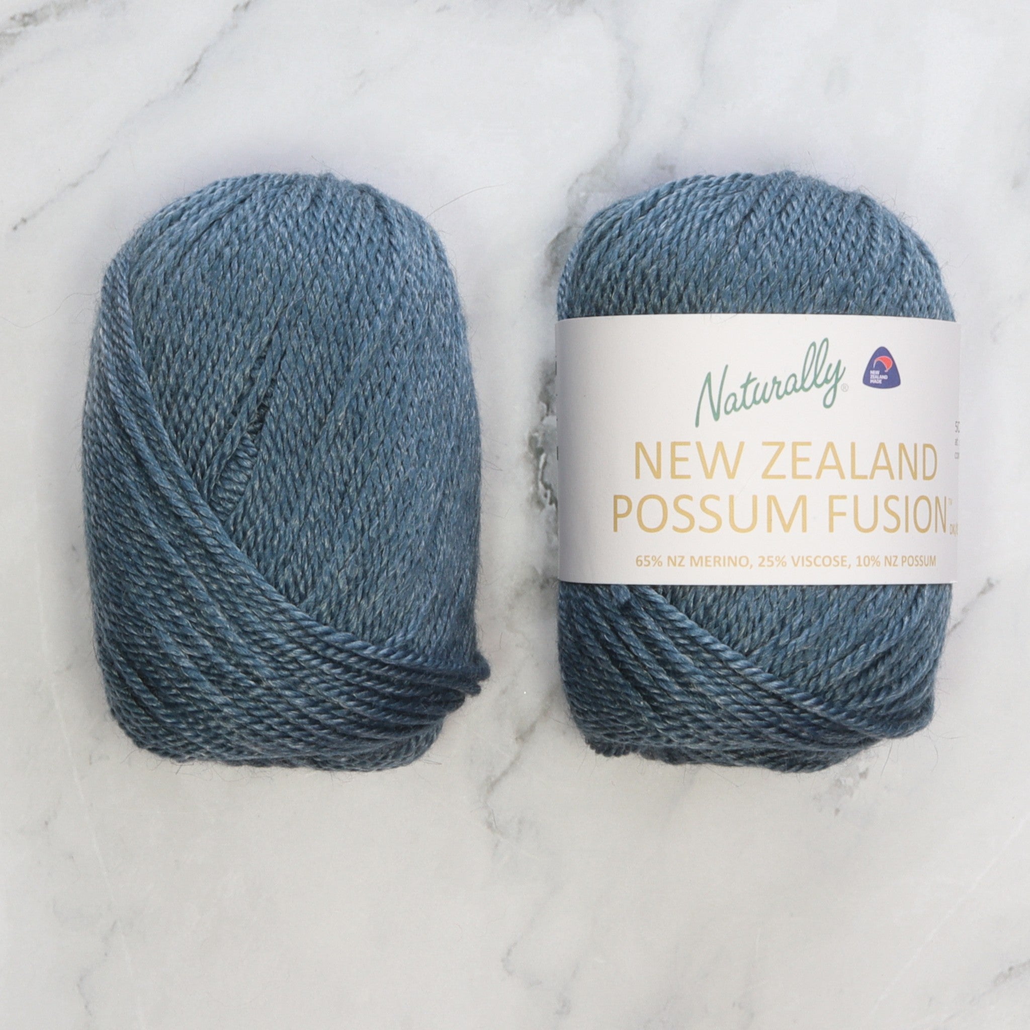 Naturally Yarns New Zealand Possum Fusion DK in colourway Teal – 8ply weight merino, viscose, possum yarn