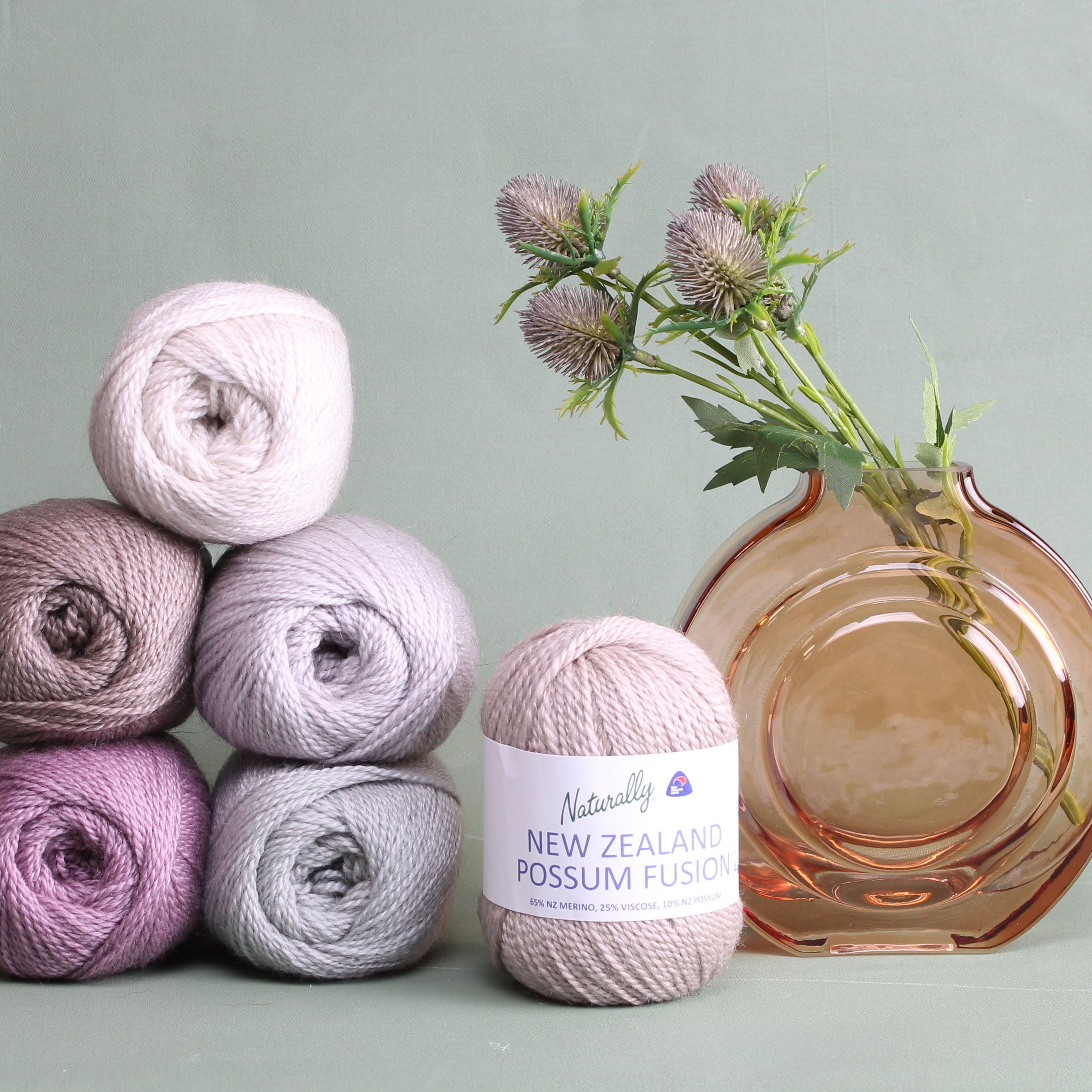 New Zealand Possum Fusion 4ply – 4ply weight merino, viscose, possum yarn