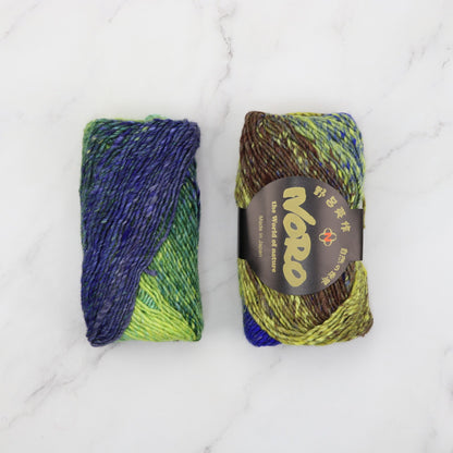 Noro Silk Garden in colourway Obihiro – 10ply weight silk, mohair, wool yarn