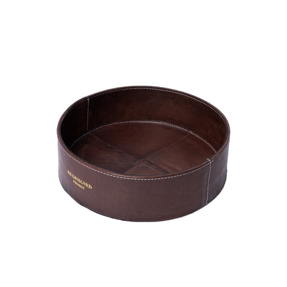 Project 118/119 Round Leather Tray — Re:Designed — Woodsmoke