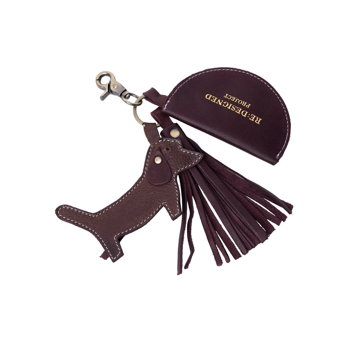 Project 140 Dog Keyring — Re:Designed — Dark Cherry