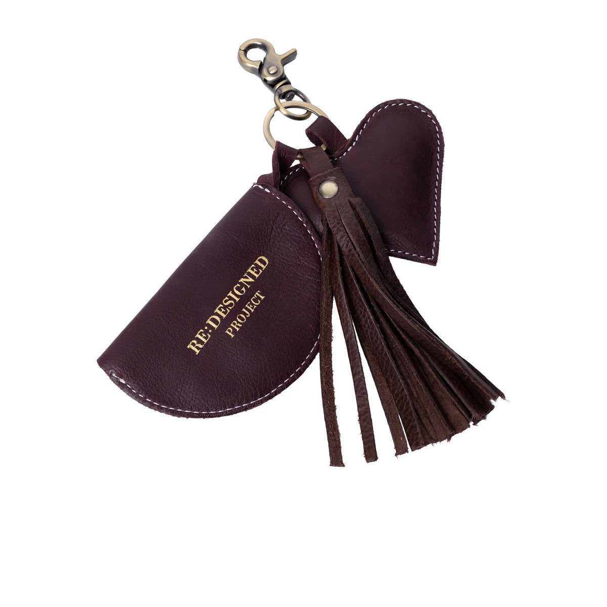 Project 142 Heart Keyring — Re:Designed — Dark Cherry