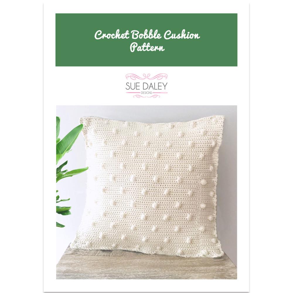 Sue Daley Designs Crochet Bobble Cushion Pattern by Sue Daley Designs