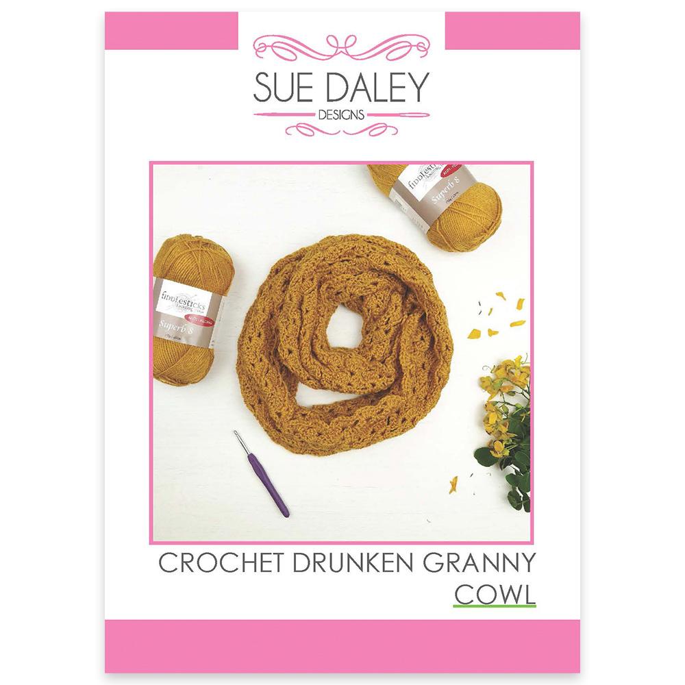Sue Daley Designs Crochet Drunken Granny Cowl Pattern by Sue Daley Designs