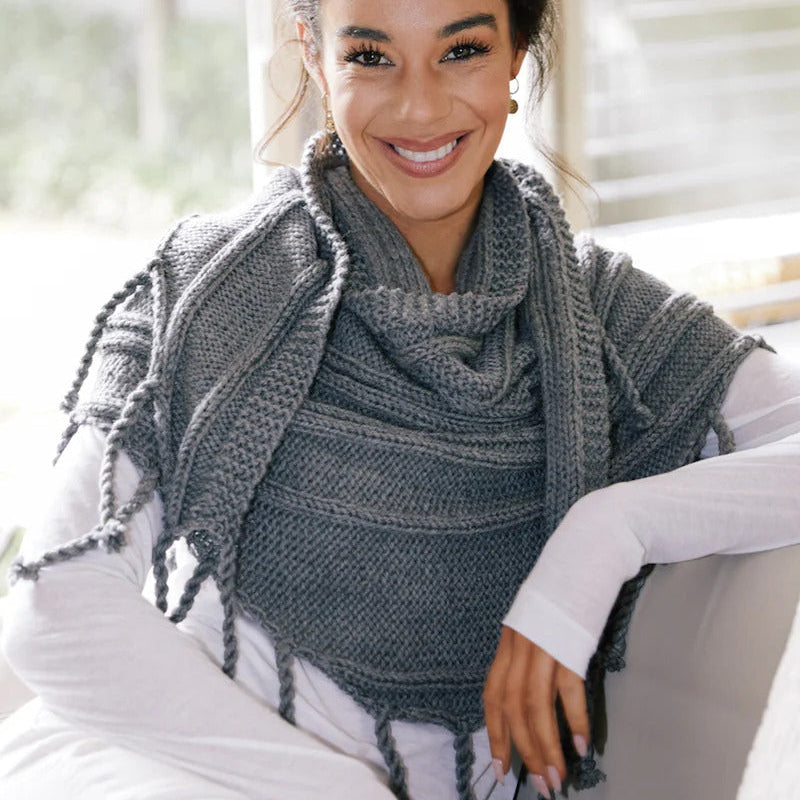 Texyarns Woolf 852 Shawl Pattern by Texyarns