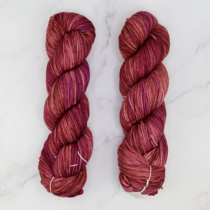 Boneyard Shawl kit in Fiori DK, colourway Crushed Cherry
