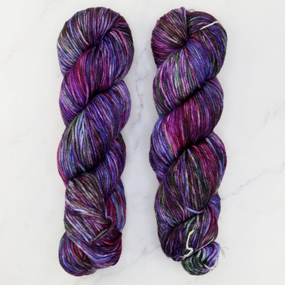 Boneyard Shawl kit in Fiori DK, colourway Hortensia