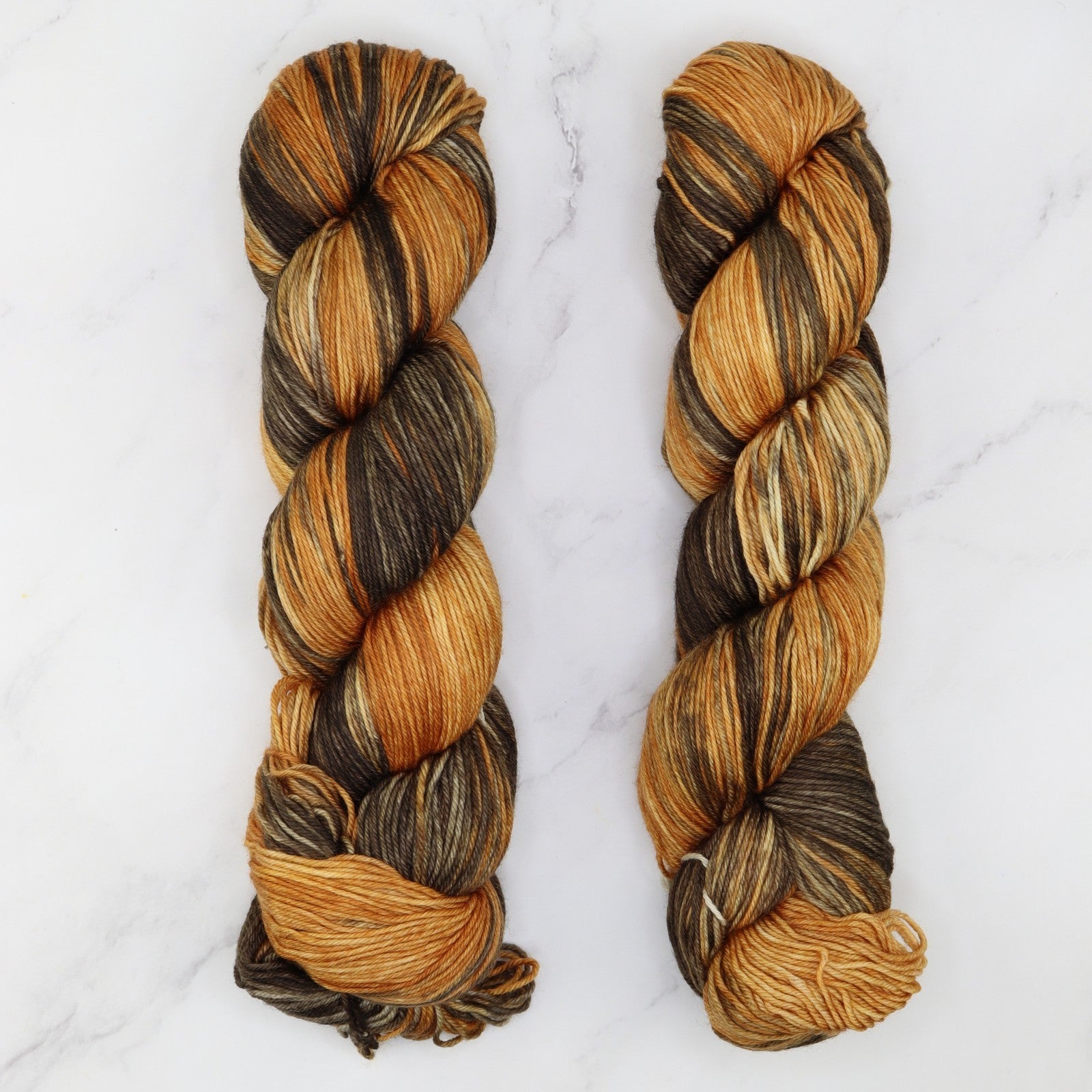 Prestige Yarns Fiori Sock in colourway Antiquity Bronze – 4ply weight merino, nylon yarn