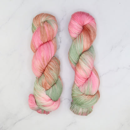 Prestige Yarns Fiori Sock in colourway Paisley Park – 4ply weight merino, nylon yarn