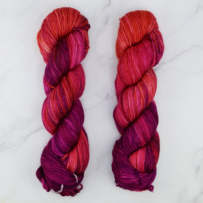 Fiori DK IV in colourway Jam Jumble – 8ply weight merino yarn