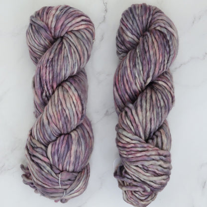 Fiori Grande in colourway Hellebore – 14ply+ weight merino yarn
