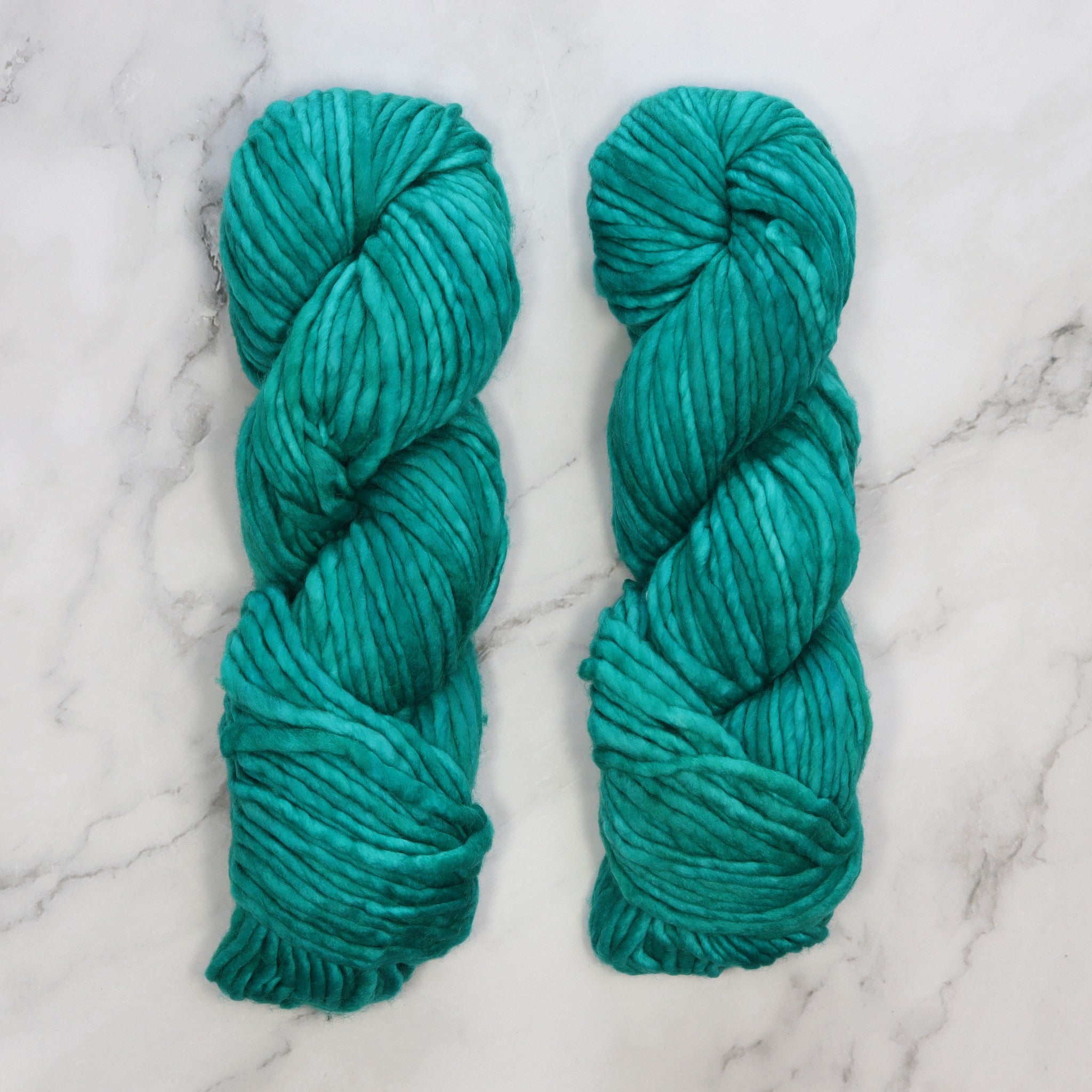 Fiori Grande in colourway Emerald – 14ply+ weight merino yarn