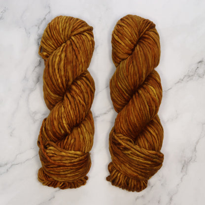 Fiori Grande in colourway Narcissus – 14ply+ weight merino yarn