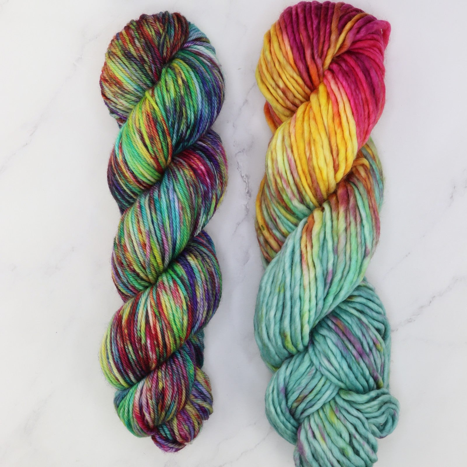 Tundra Scarf kit, colourway Tapestry/Rainbow