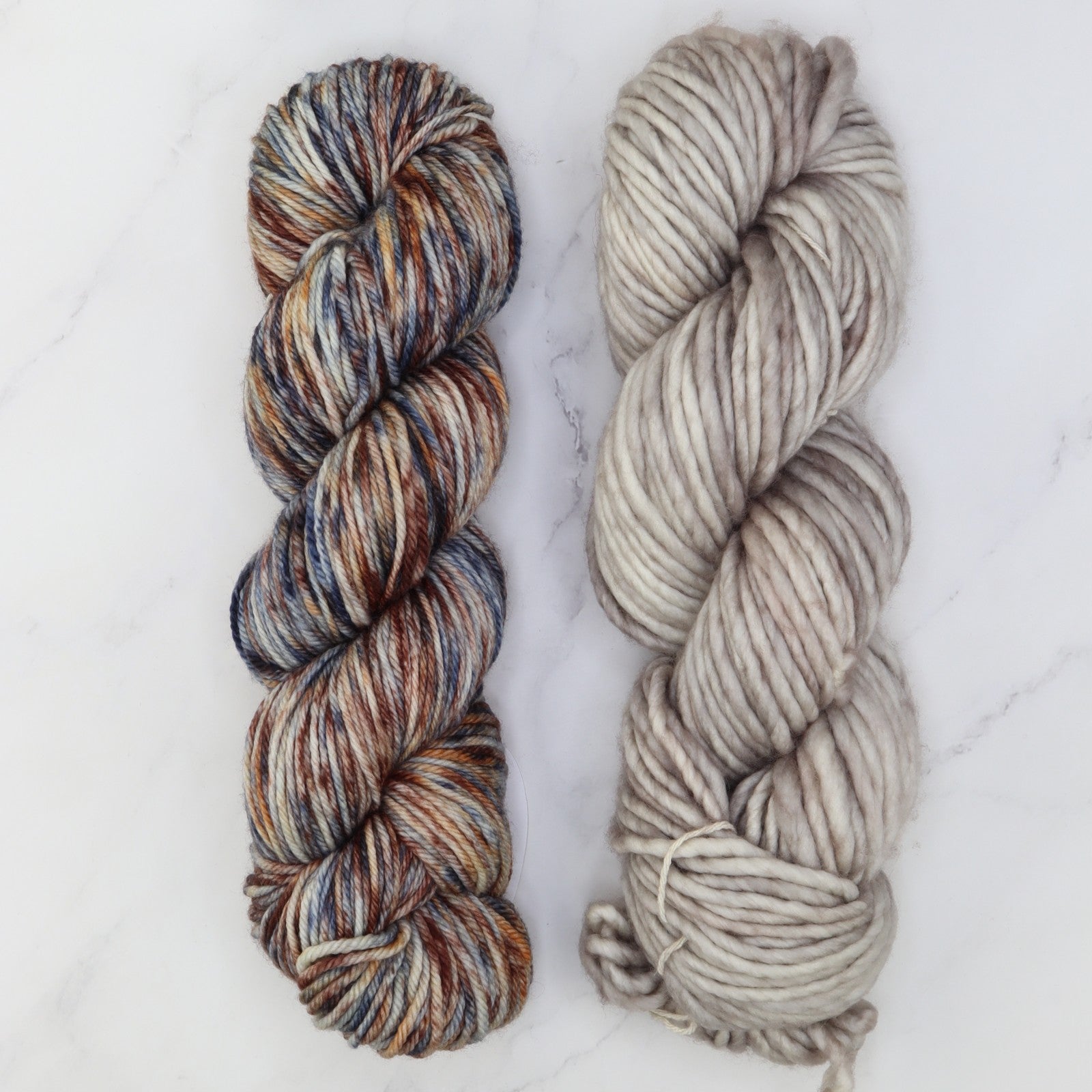 Tundra Scarf kit, colourway Tortoise Shell/Silver Dawn