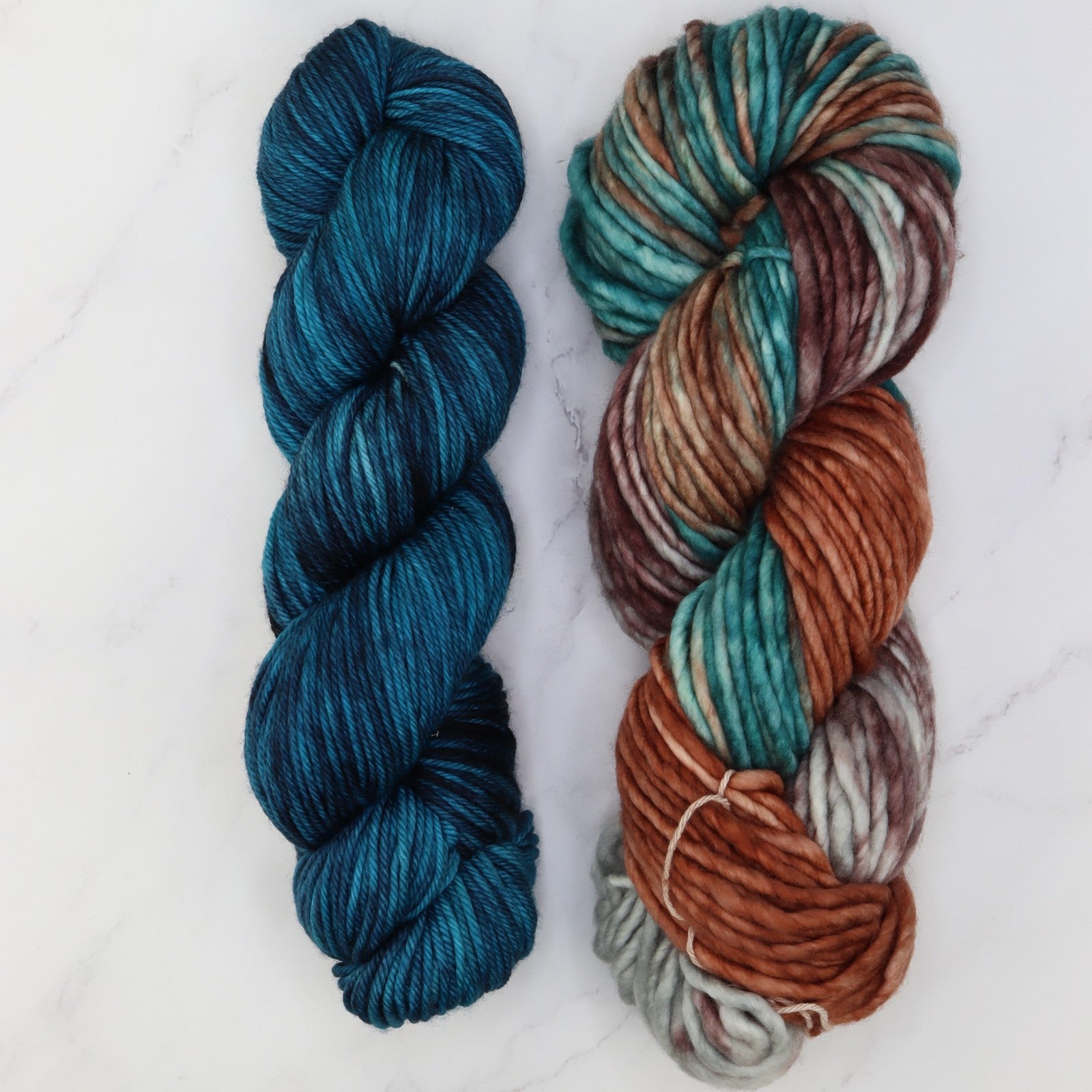 Tundra Scarf kit, colourway Turkist Blue/Aegean