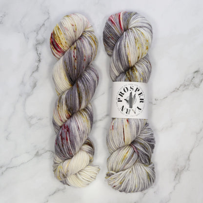 Prosper Yarns Prosper DK in colourway Ask Questions Later – 8ply weight merino yarn