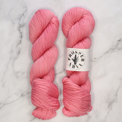 Prosper Yarns Prosper DK in colourway Pinky Swear – 8ply weight merino yarn