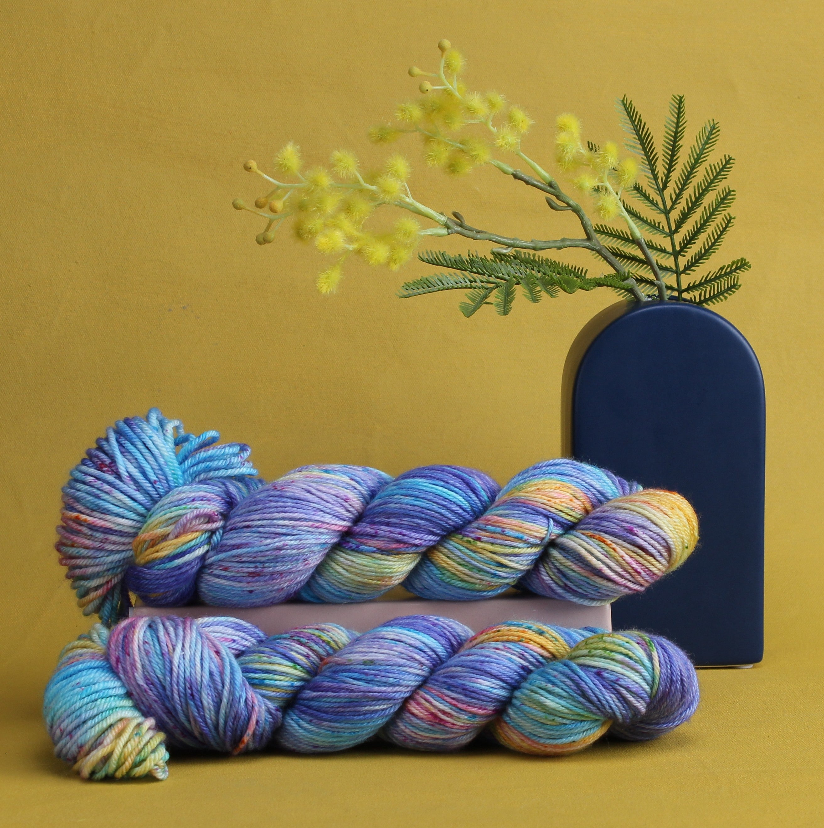 Poet Worsted – Two Skein Set – 10ply weight merino, nylon, silk yarn