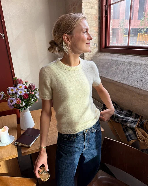 Poppy Tee by PetiteKnit – the knitted tee, worn