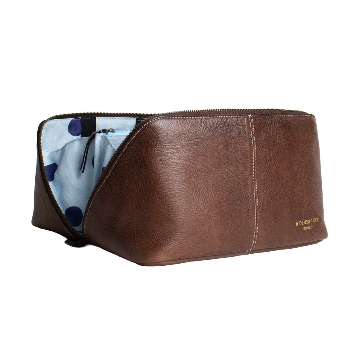 Re:Designed Project 10 Large Organiser – Woodsmoke (Dot Blue)