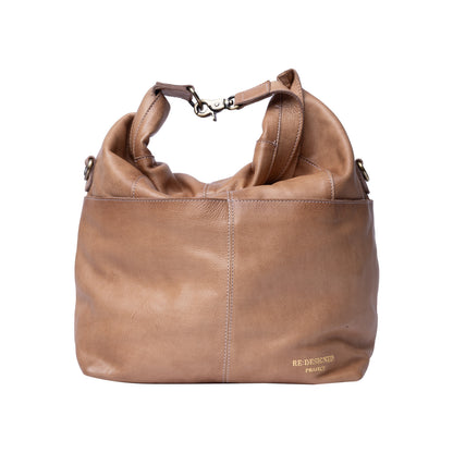 Re:Designed Project 100 Small Foldover Crossbody Bag – Taupe