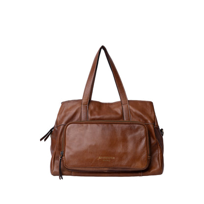 Re:Designed Project 160 Three-Compartment Shoulder Bag – Walnut