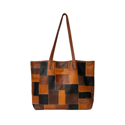 Re:Designed Torn & Cut 19 Soft Leather Shopper Bag – Multi