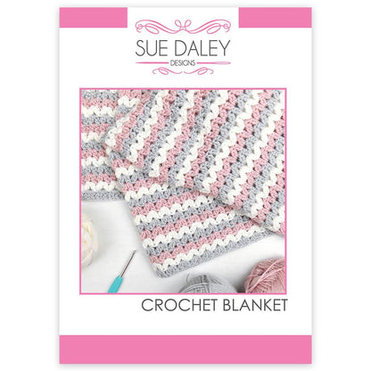 Crochet Blanket Kit in Peppin 8 – Sue Daley Designs pattern cover