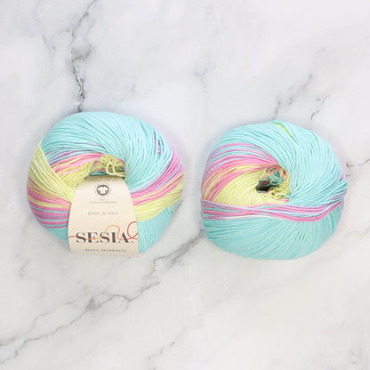 Sesia Bio Bimbo in colourway Mint Ice – 4ply weight cotton yarn