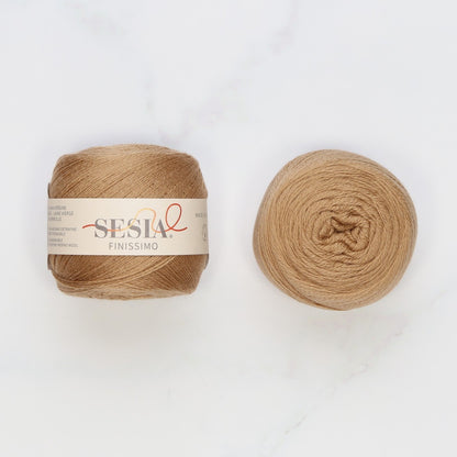 Sesia Finissimo Lace in colourway Walnut – 2ply weight wool yarn