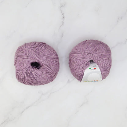Sesia Jeans in colourway Lilac – 4ply weight cotton yarn