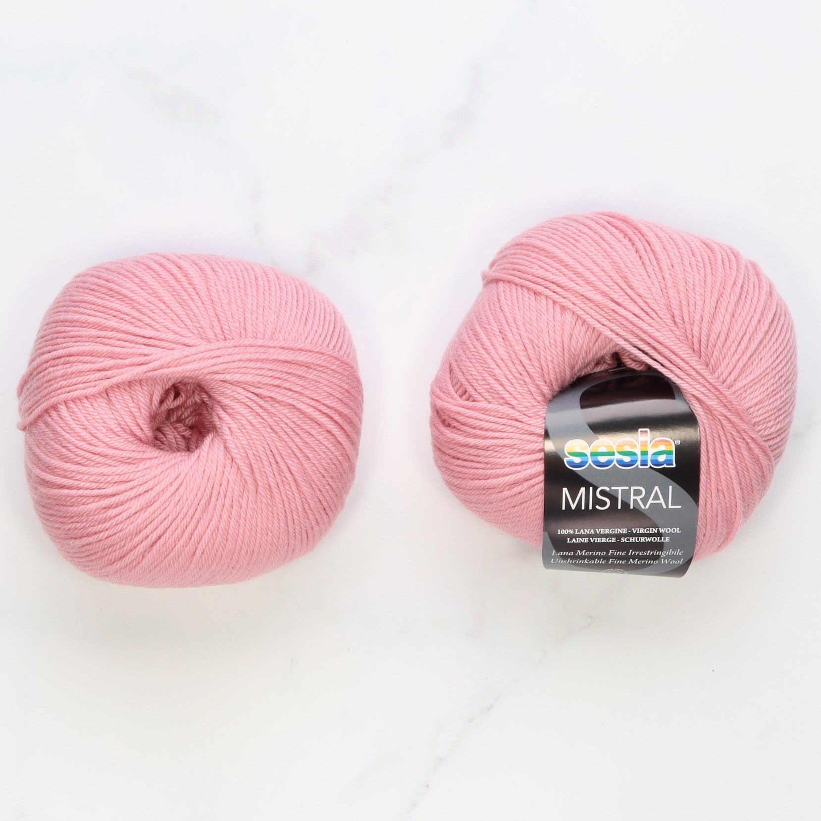 Sesia Mistral in colourway Rose – 4ply weight wool yarn