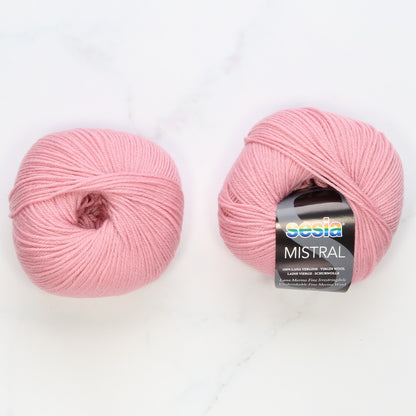 Sesia Mistral in colourway Rose – 4ply weight wool yarn