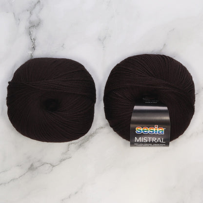 Sesia Mistral in colourway Dark Chocolate – 4ply weight wool yarn